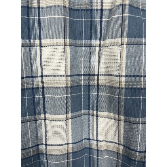 Cabelas All Over Vented Men's Blue Short Sleeve Plaid XL Hiking Fishing Shirt - Picture 9 of 9